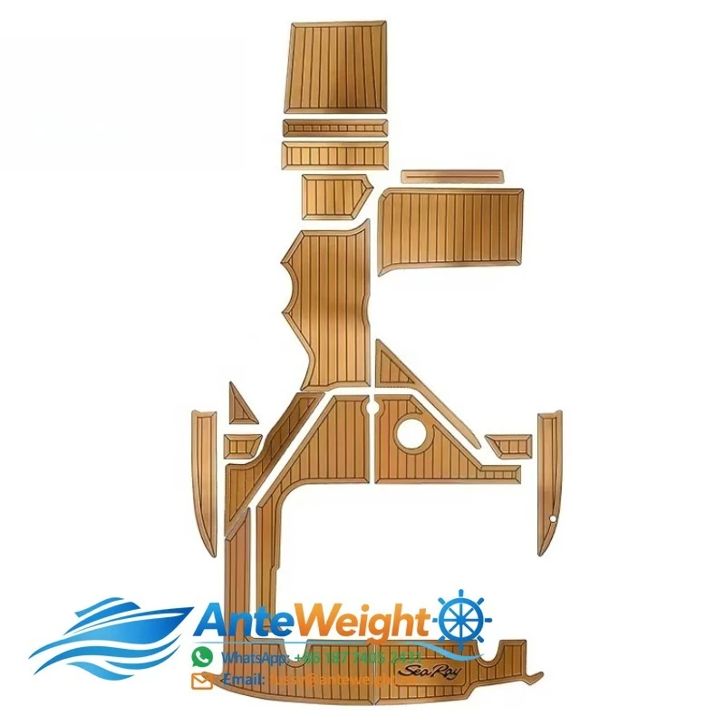For EVA Foam Faux Teak Non Skid Marine Deck Boat Flooring