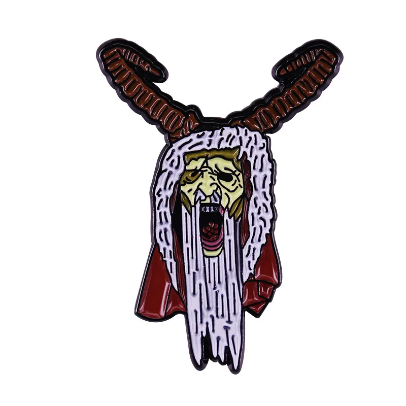 Krampus Enamel Pins Regalos Navideños 크리스마스 Weihnachten Kerst Noël Boze Narodzenie Natale Lapel Badge Brooch Decoration Jewelry