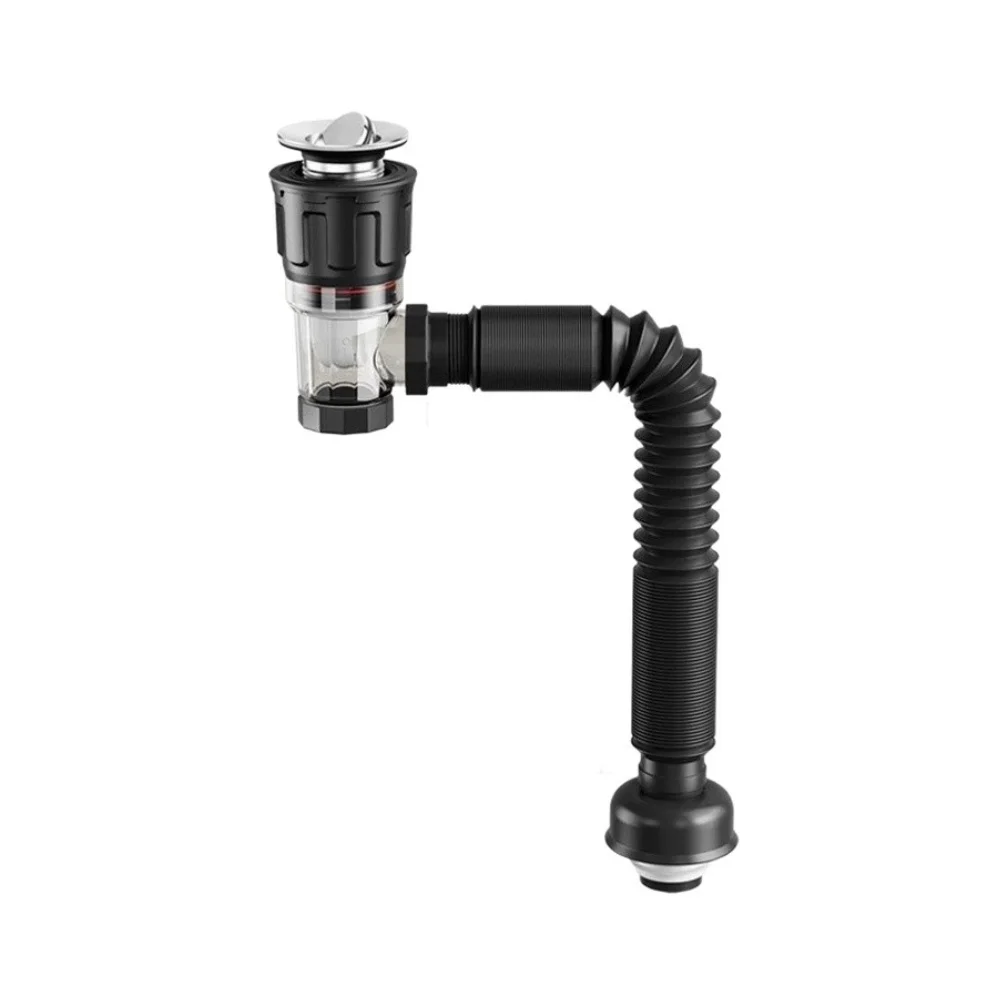 Drain Pipe for Home Sink with Adjustable Telescoping Feature Designed for Reduction Fits 40mm and 50mm Drain Pipe Systems