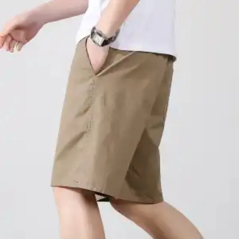 

Мужские хлопковые повседневные шорты, летние свободные брюки прямого кроя, комплект из пяти штук, большие размеры, для активного отдыха и работы на улице