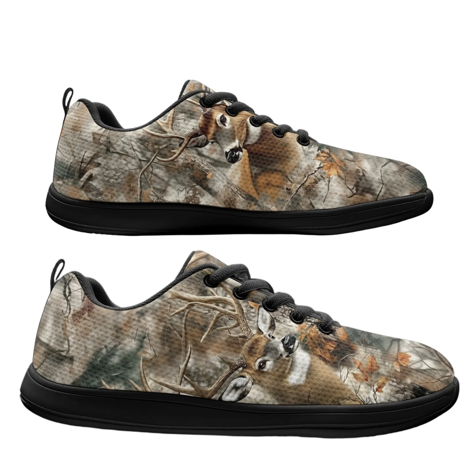 PENSTROLL Forest Camo Barefoot Sneakers Walking Shoes for Mens Breathable Men's Athletic Work Shoe