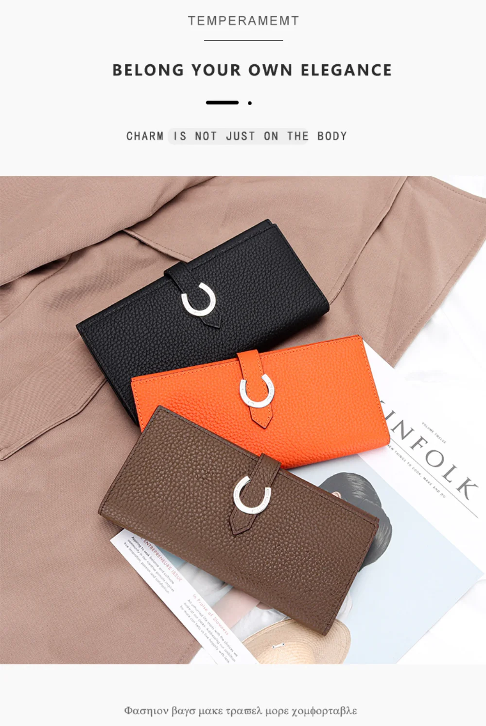 URBAN MASTER 9 Colors Women Genuine Cow Leather Long Fashion Ladies Clutch Phone Purse Multi-Card Holder Luxury Designer Wallets