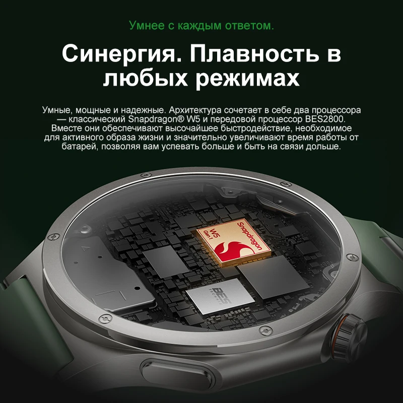 OnePlus Watch 4 Smartwatch - Snapdragon W5, 16-Day Battery