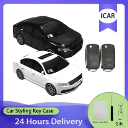 ICAR For VW LAVIDA Car Model for VW Volkswagen Polo Tiguan Passat B5 B6 B7 Jetta Lavida for Skoda Octavia Car Key Case Cover Fob