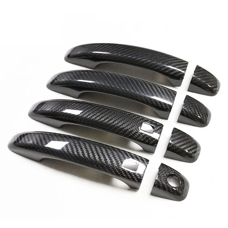 Dry Carbon Fiber  Door Handle Cover Trim Decorative cover Automobile modification parts for Audi A1 A4 A4L A5 S4 S5 Q3 Q5 B8