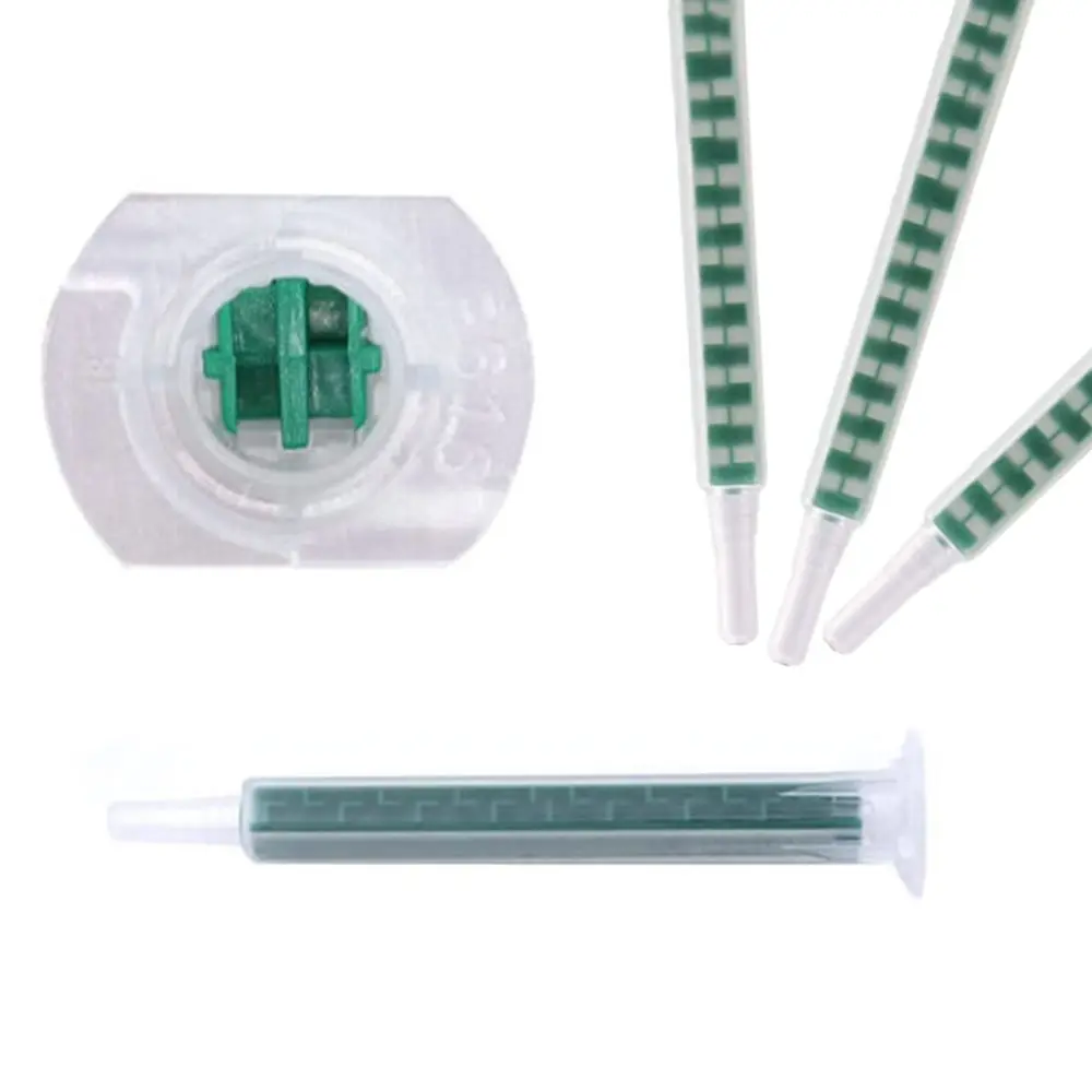 Hot Sale Static Mixer Portable Epoxy Resin Mixing Tube AB Glue Gun Nozzles Syringe Two Component Resin Liquid Mixing Machine