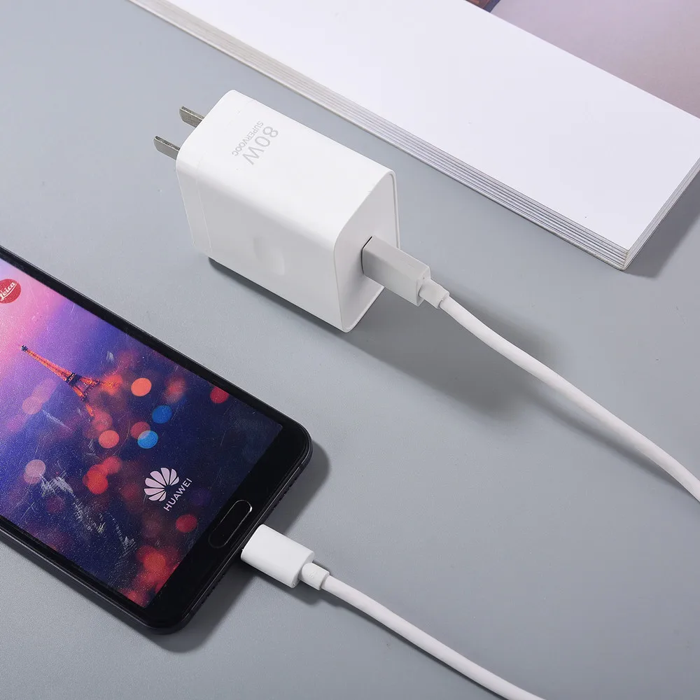 80 واط الاتحاد الأوروبي الولايات المتحدة Supervooc التوصيل ل ممن لهم رينو 9 10 13 14 برو + K12x K10 K9x البحث X7 X8 X9 برو VOOC محول الشحن السريع 1 متر USB C كابل #6