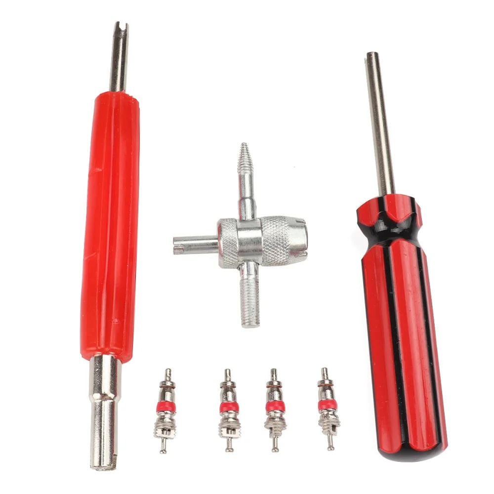 

Single and double head disassembly tool+valve core combination suitable for cars, trucks, motorcycles