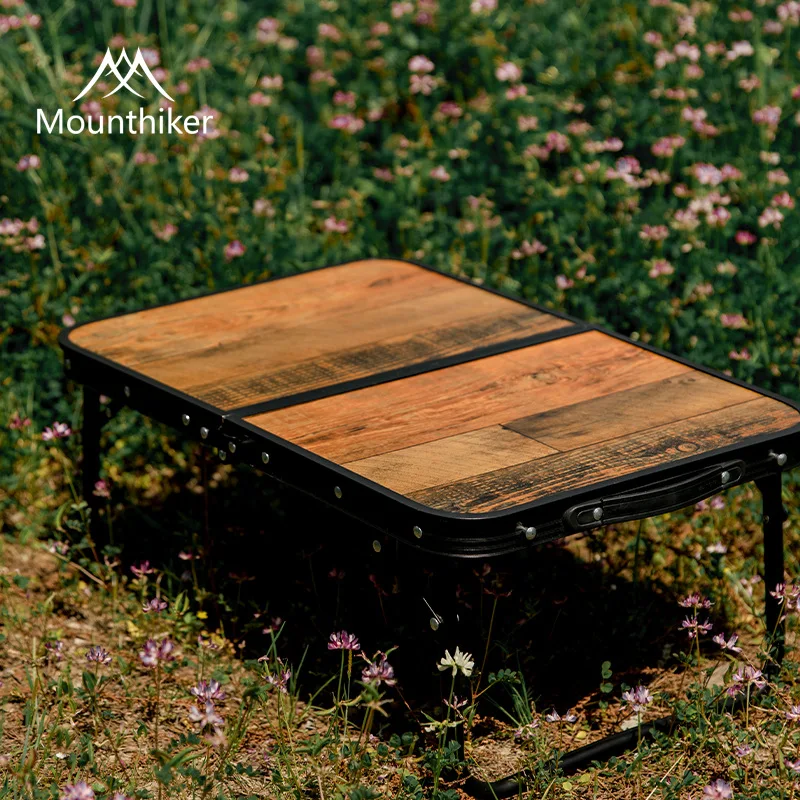 MOUNTAINHIKER Portable Outdoor Folding Table Camping Aluminum Alloy Table Strong Load-Bearing For Picnic Camping Fishing Table