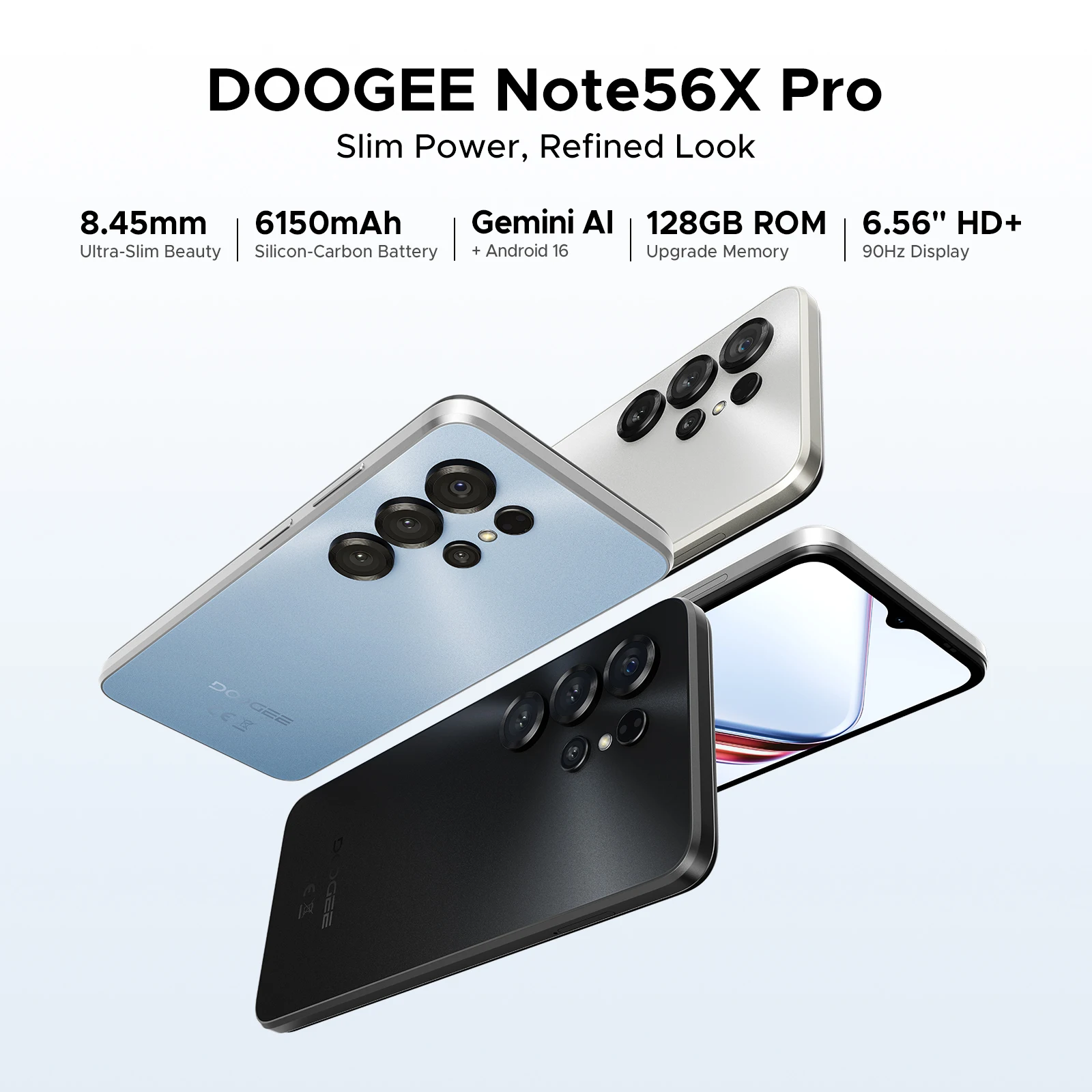 DOOGEE Note56X Pro Android 16 Smartphone 32GB 128GB 6.56