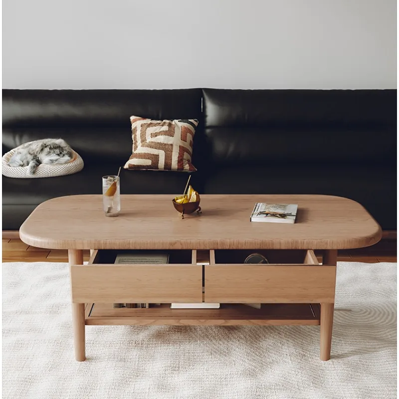 

Stylish Nordic All-Solid Wood Low Table: Enhance Your Living Room or Small Apartment's Ambiance