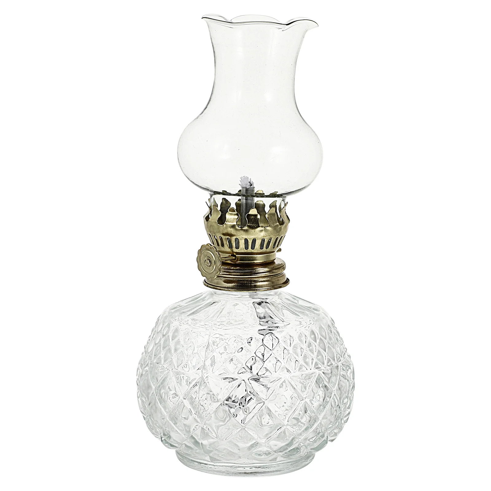 Glass Kerosene Lamp Vintage Home Decor Unique Lighting Oil Retro Household for Desk Portable Heater