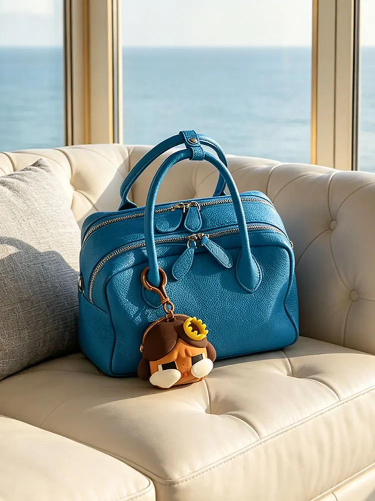 

Blue Tote Handbag Women's Commuter Bag 2026 New Summer Fashion Shoulder Underarm Exquisite Soft Leather Korean Style Bag
