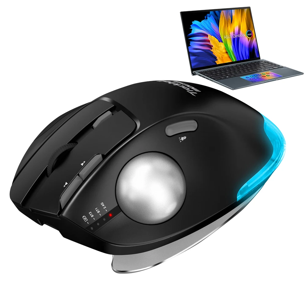 

Вертикальная игровая мышь 2.4G, эргономичная, 8 кнопок, 4800DPI, 5 уровней регулировки DPI, для ноутбуков, ПК, планшетов