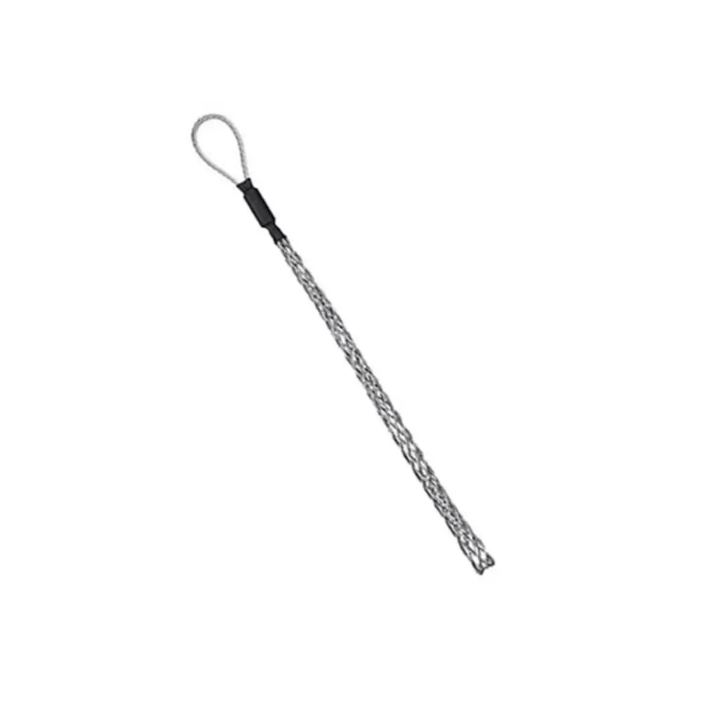 Galvanized Metal Cable Pulling Socks Steel Mesh Anti-Slip Design Wire Grips Multi-size Flexible Eye Cable Puller Pipe Conduit