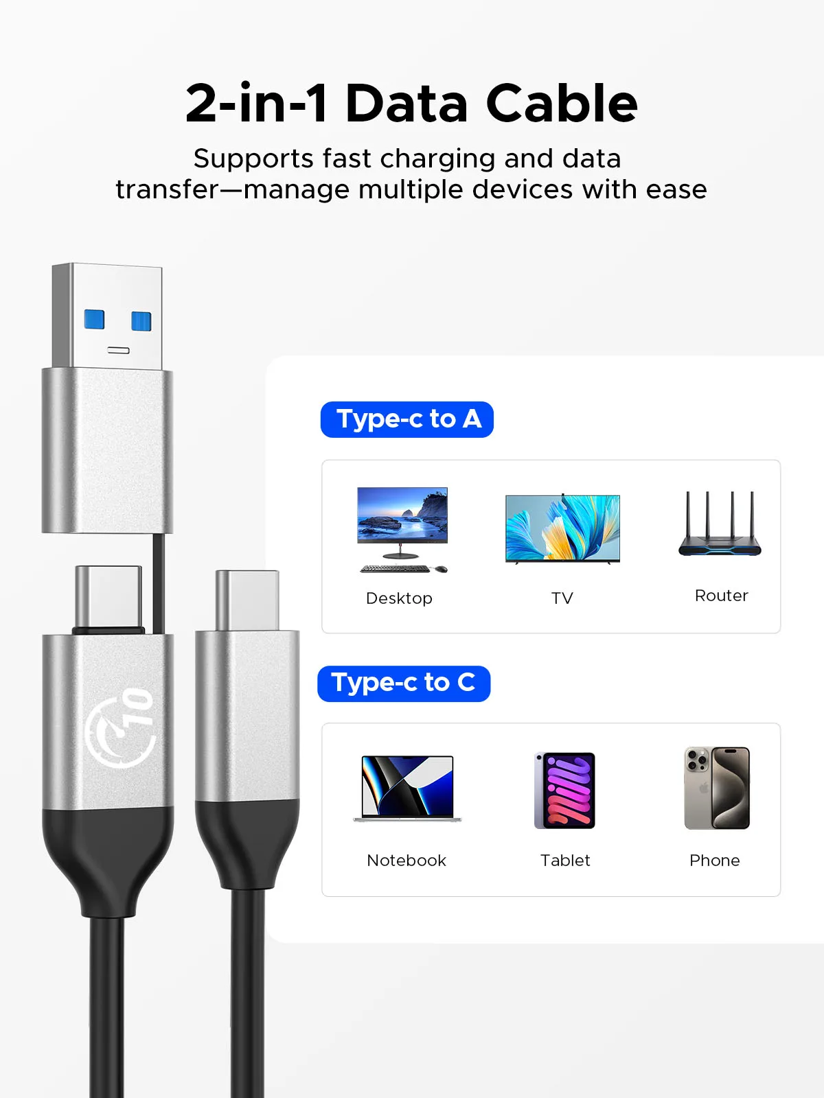 ORICO-Daisy Chain Typ-C 10 Gbit/s HDD-Dockingstation unterstützt RAID 150 W Leistung für Apple Device 5Bay DAS Studio Series 3,5 Zoll – Detail 15
