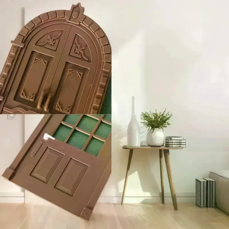 Europese stijl 1/12 simulatiedeurmodel voor poppenhuizen; Ideaal voor constructie van microscènes
