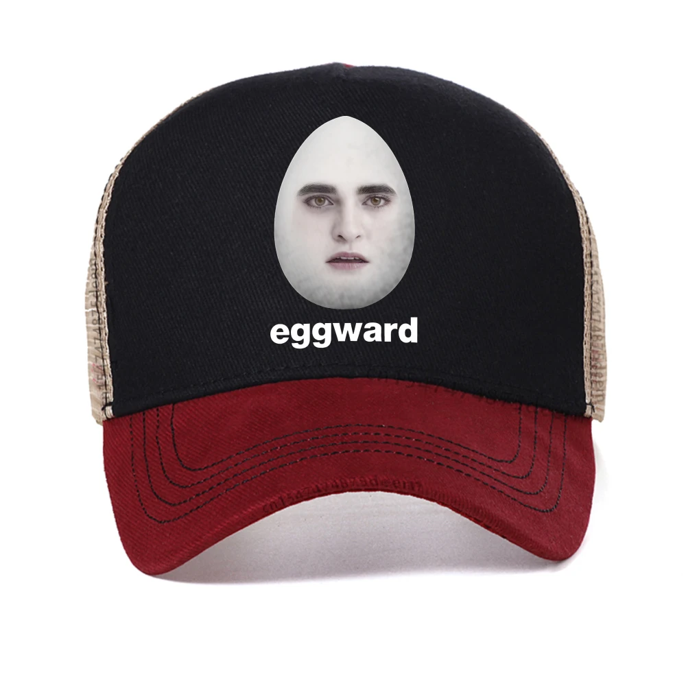 

Hot Twilight Eggward Funny Meme baseball cap Edward Cullen Parody Humor caps Men Women Casual Breathable mesh Snapback hats