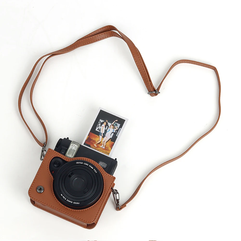 Mini 99 Camera Case PU Leather Cover Shoulder Strap Bag Casing for Fujifilm Instax Mini 99 Instant Film Camera Accessories