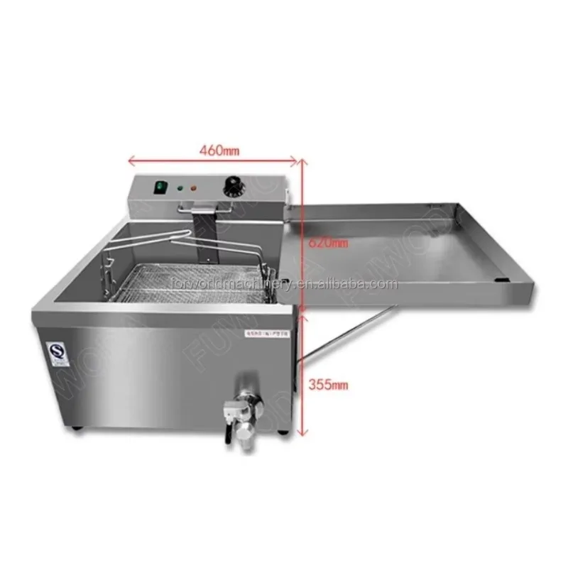 

China Factory Deep Fryer Fried Dough Sticks Frying Machine Corn Dog Deep Fryer Machine For Fried Chicken