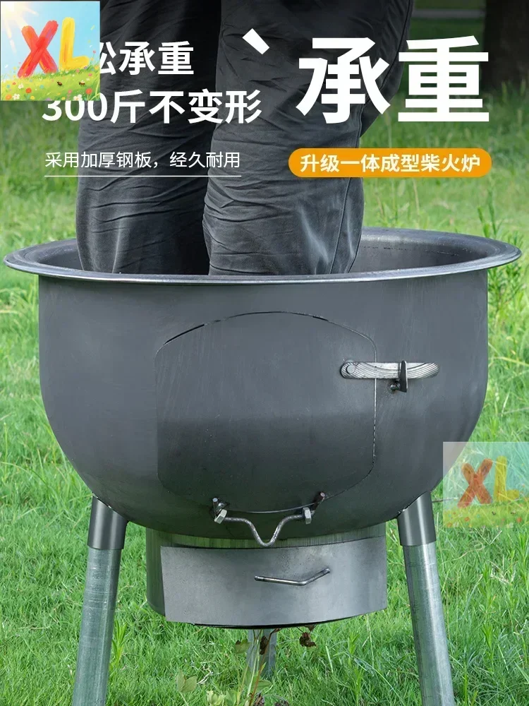 

2023 New Firewood Stove Household Woodwood Outdoor Rural Ground Pot Burner