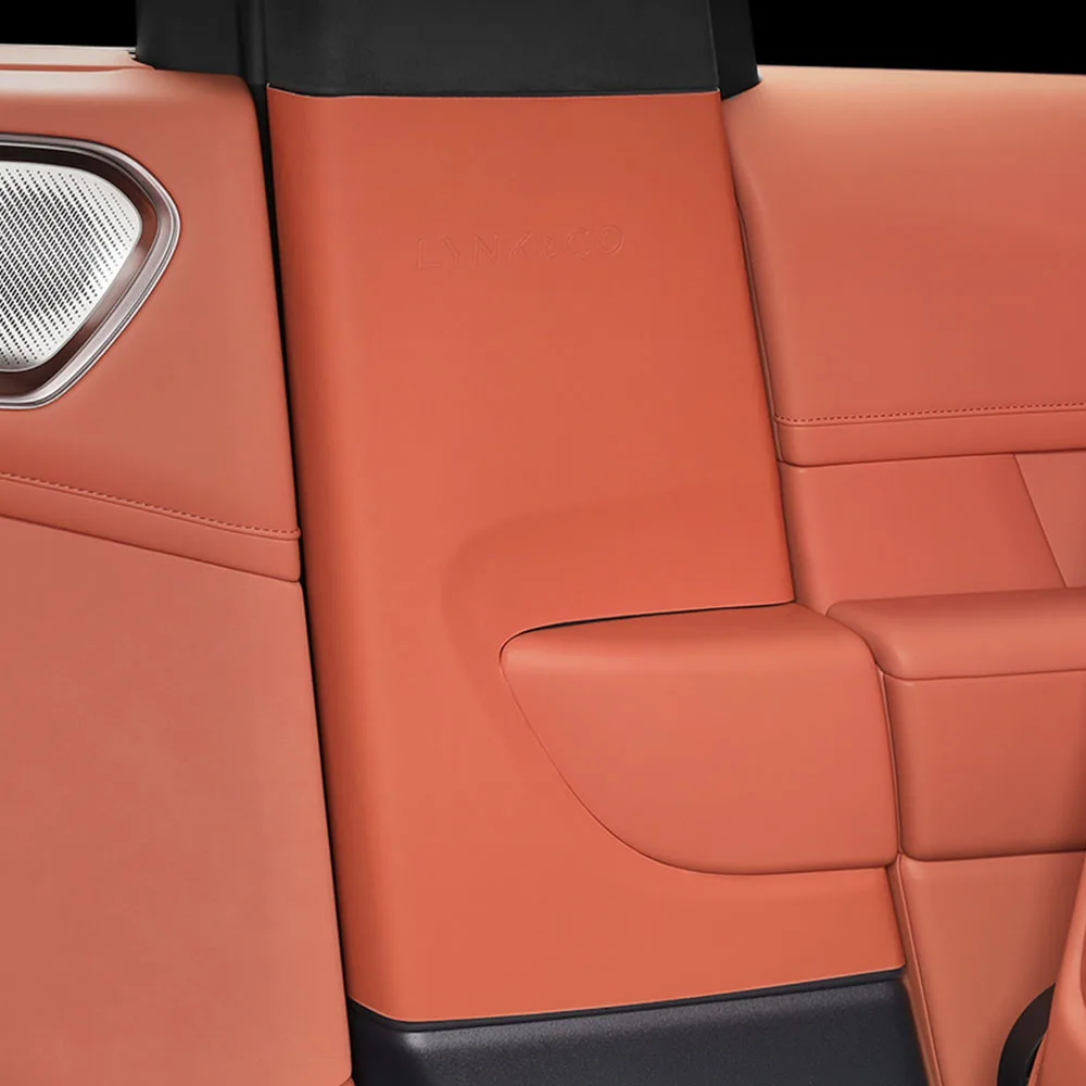 

2 Pcs B-pillar Protective Pad Car Modification Accessories For Lynk & Co 900 2025 2026 Original Color Leather Protective Sticker