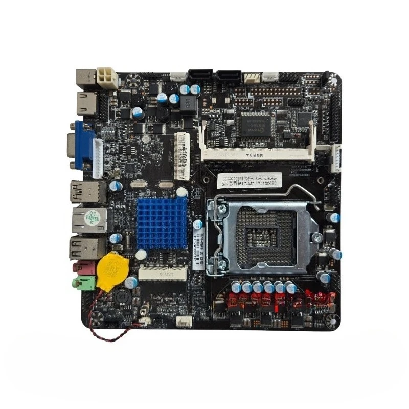 Placa base mini integrada TH61G-M2KG, chip H61, memoria DDR3, placa base de control industrial, 17*17, desmontaje de segunda mano
