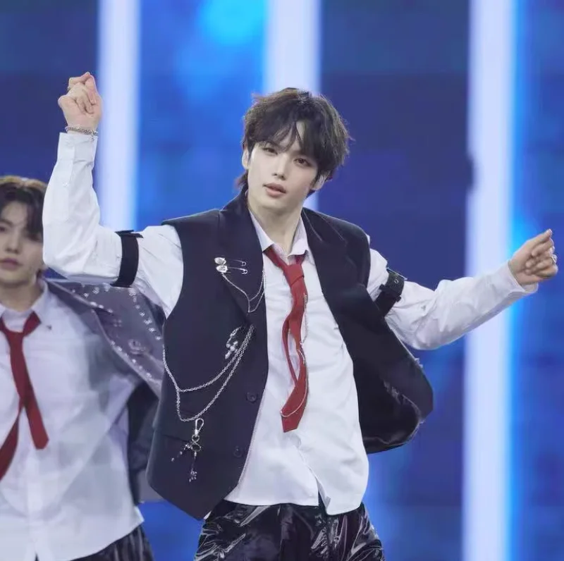 

SM New Men's Group Performance Costume Singer Performance Costume Korean Dance Lucifer Singing Costume