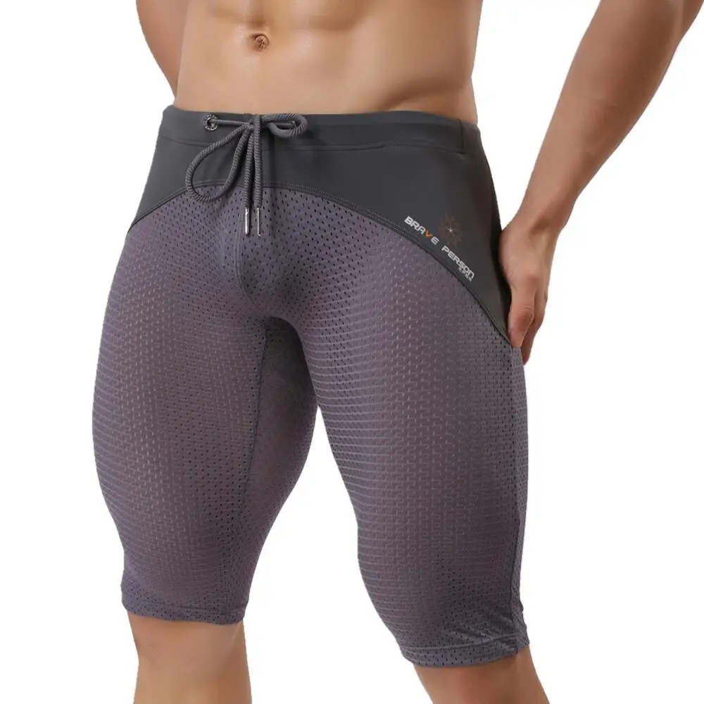 Men's Compression Shorts Gym Workout Tight Fitness Running Bodybuilding Sportswear Slim Fit Athletic Training Shorts Quick Dry
