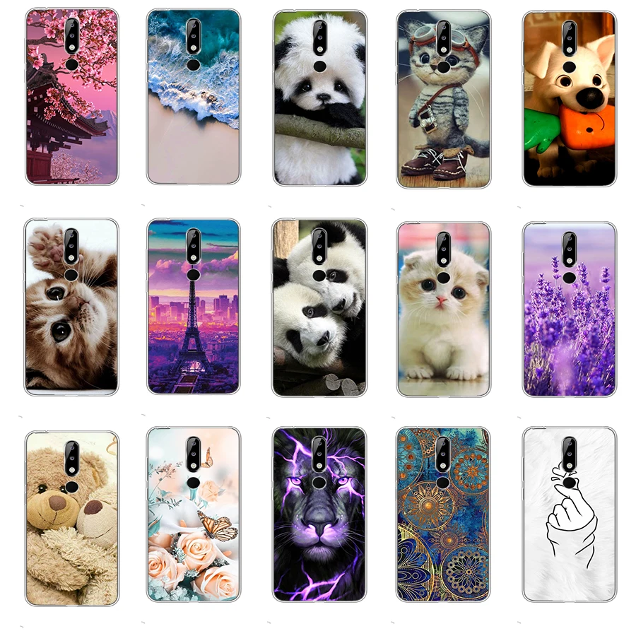 Case for nokia 5.1 6.1 plus Case Soft Silicone TPU phone Back full protecive Cover Case Capa coque shell