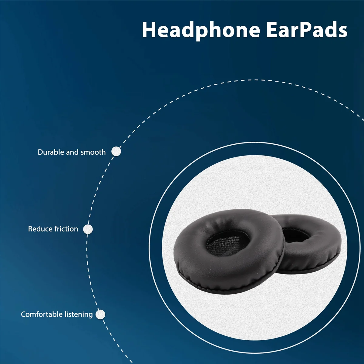 แผ่นรองหู Busa Headset อะไหล่1คู่ฝาครอบหมอนอิงหมอนสำหรับ JBL Tune600 T500BT T450 T450BT แผ่นรองหูฟัง JR300BT