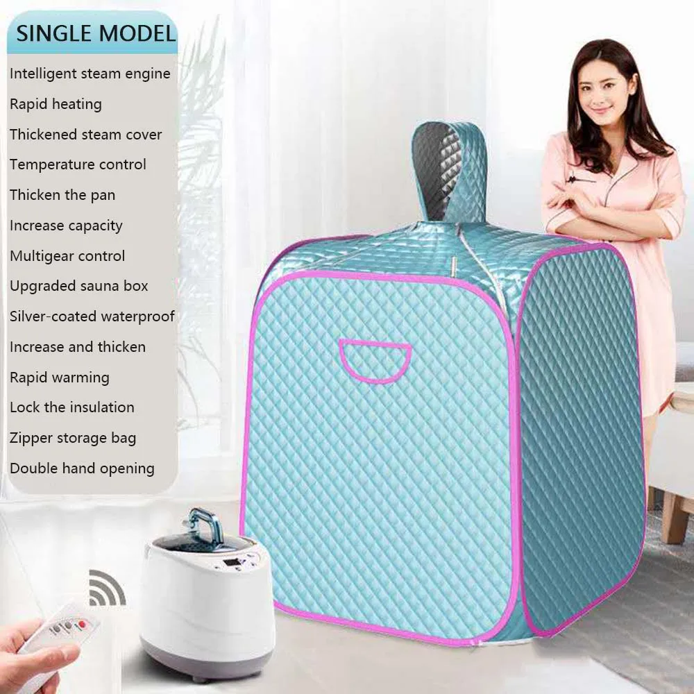 

Portable Steam Sauna SPA Room Folding Sauna Slimming Body Building Ease Insomnia Steamer Tent Box with Steam Generator Machine