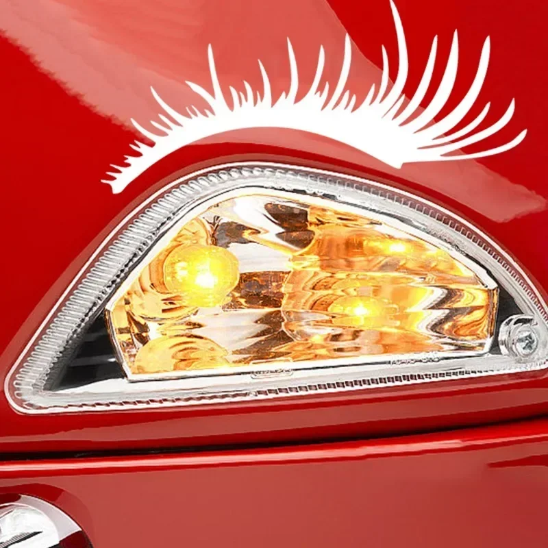 Car False Eye Lash Stickers Funny Eyelash Headlight Sticker Eyelashes Auto Head Lamp Decoration Decals Auto Exterior Accessories