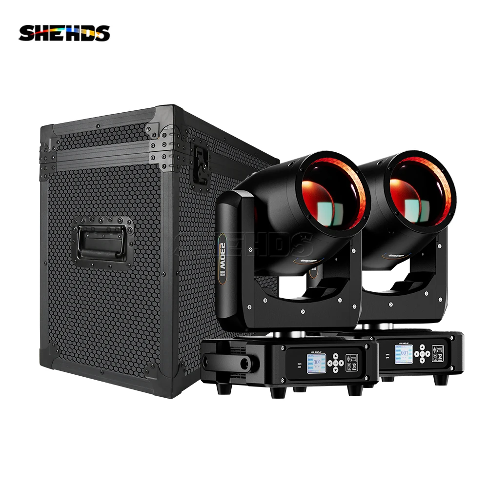 SHEHDS Flight Case With New Upgrade Super 230W 7R Beam Moving Head Lighting For DJ Disco Wedding Night Club Stage Light