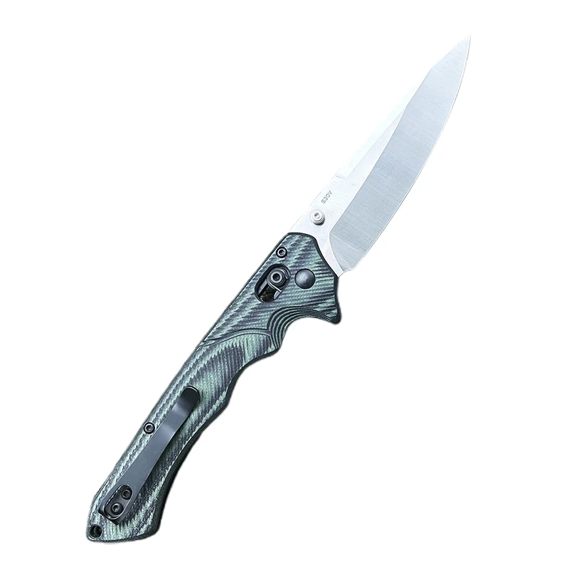 Складной нож Adventure, модель BM1401, материал лезвия S30V, ручка из стекловолокна G10, процесс прецизионного шлифования с ЧПУ, замок AXIS, tac