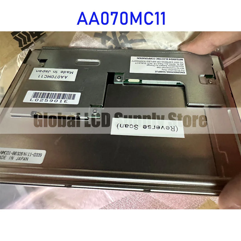 AA070MC11 7.0 Inch LCD Display Screen Panel Original for Mitsubishi 20 Pins Connector Brand New and Fast Shipping 100% Tested