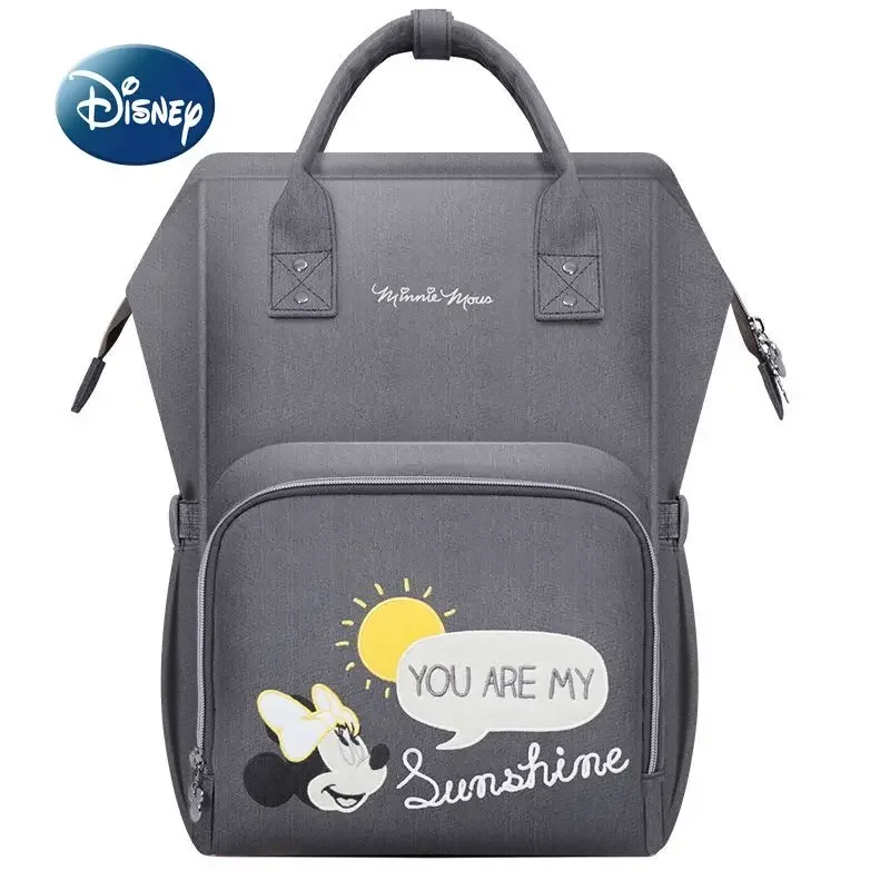 Disney-saco de fraldas desenhos animados, grande capacidade mochila, alta qualidade, luxo marca, saco de bebê, desenhos animados, moda, novo