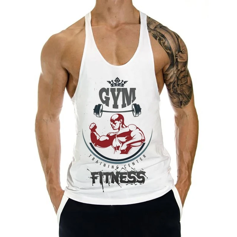 

Men's Fitness Stringer Vest, Gym Stretchy Racerback with Narrow Straps, Sleeve-Free Tank for Athletic Bodybuilding Training Days
