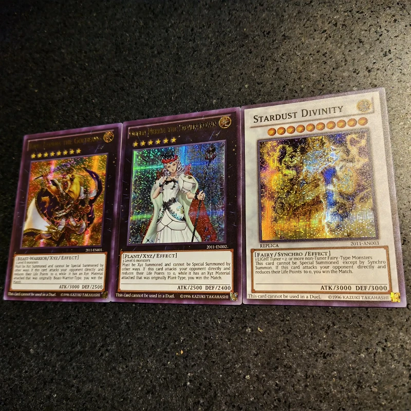 3 قطع يدويا يو غي أوه! بطاقة فلاش 2011 Wcs King Landia The Goldfang King Landia The Goldfang بطاقة قابلة للجمع لعبة هدية أنيمي