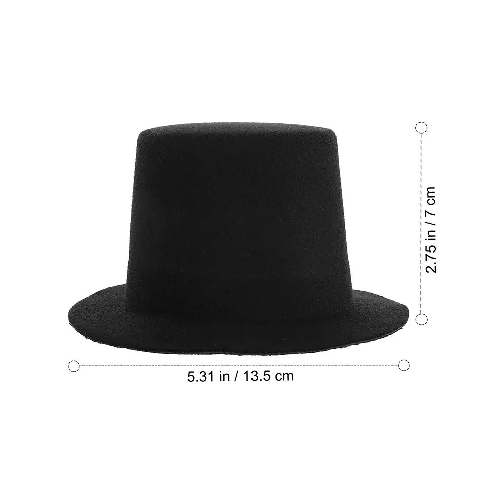 Small Mini Top Hat Decorative Cap for Crafts Cosplay Dress Up Cute Tiny Hats Accessories Small Tops Hat