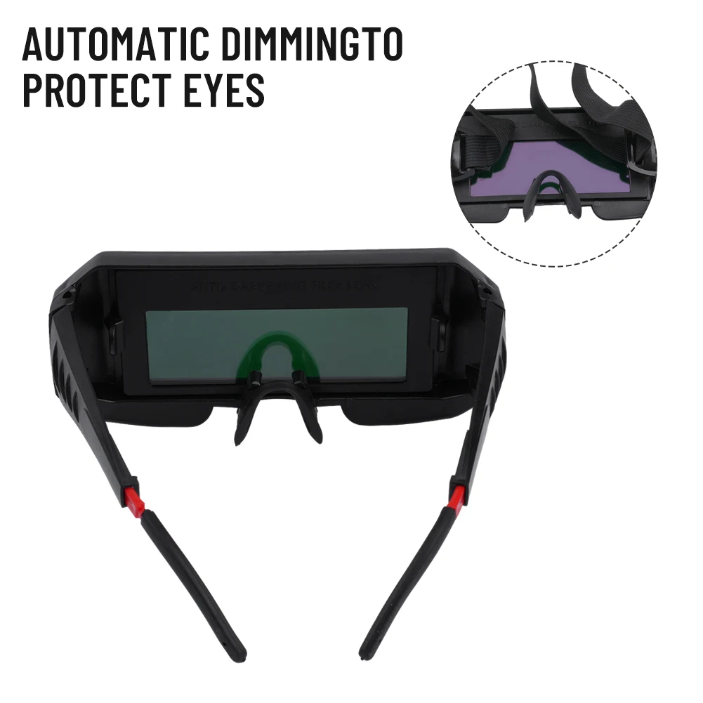

Welder Glasses Welding Helmet Cutting For Welding 152 * 65mm/5.98*2.56\" Ear-worn Shockproof Lens 100% Brand New