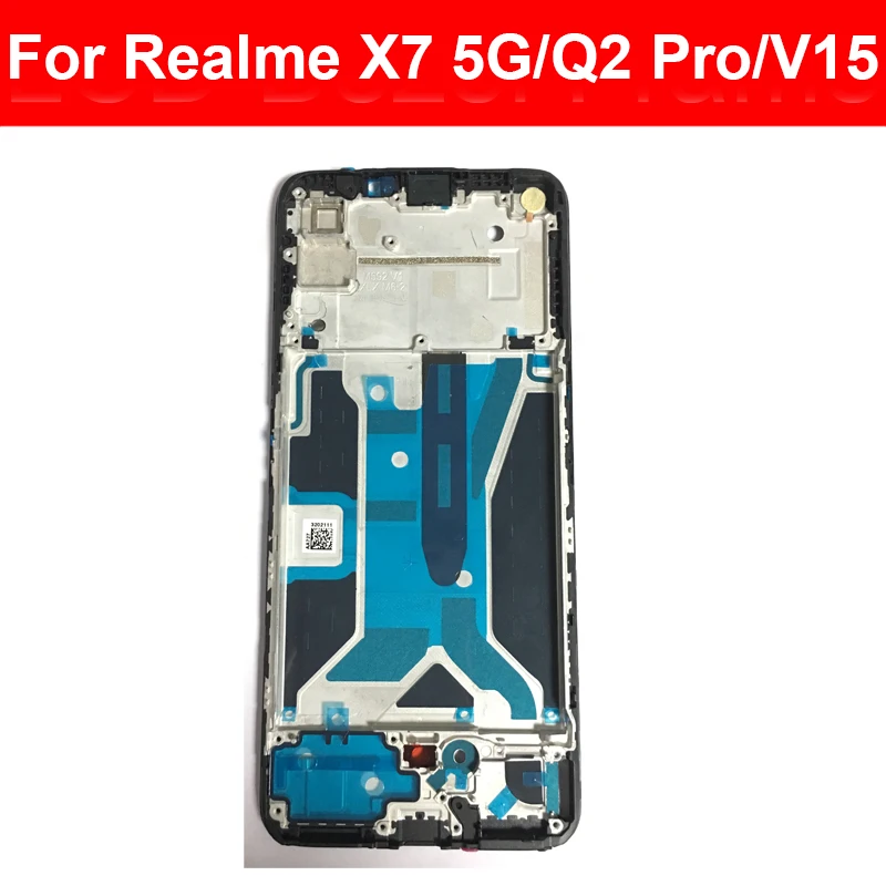 Front LCD Frame Housing Cover For OPPO Realme X X2 X3 X7 Pro X50 5G Front LCD Dispaly Frame Bezel Parts