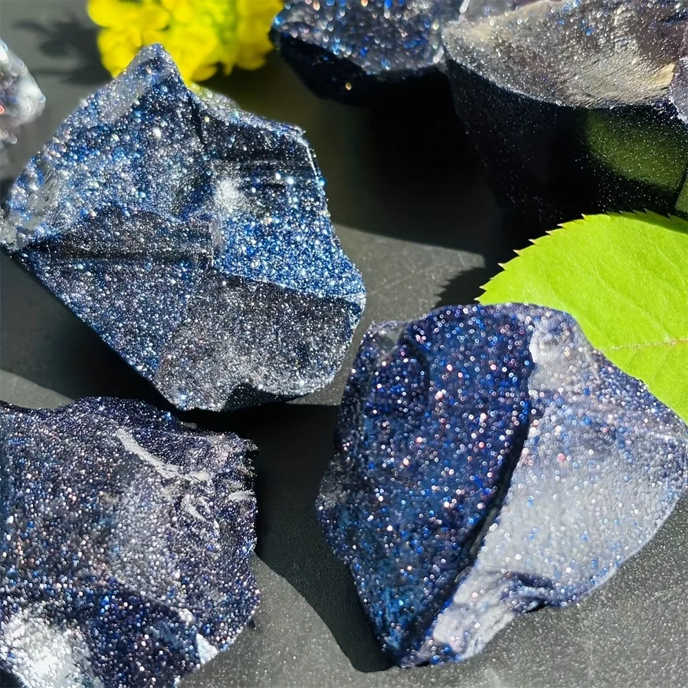 Piedra Natural en bruto, arenisca azul, piedra preciosa reiki cruda, cristales irregulares de Chakra, apatita azul para decoraciones fengshui