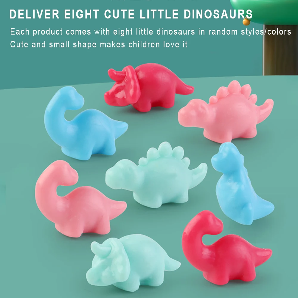 Mini Dinosaur Grabbing Machine 8 Tiny Stuff Prizes Gashapon Toy Claw Toy Grabber Kids Educational Toy Birthday Gifts Toys