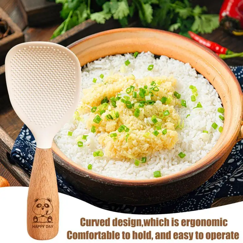 Vertical Rice Spoon Rice cooker rice Shovel Heat Resistant Ergonomic Vertical rice Spoon  For kitchen nonstick Cookware Tools