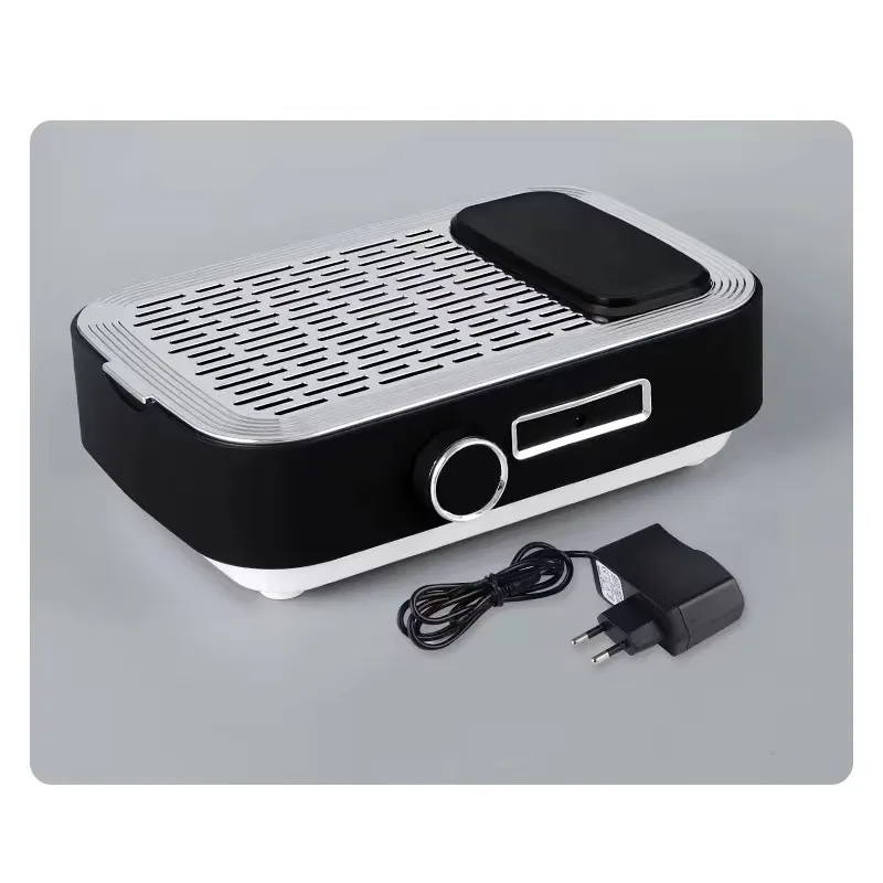 STLF LZS مكنسة كهربائية لاسلكية قوية الشفط للأظافر 80 وات مجمع غبار الأظافر مع فلتر قابل لإعادة الاستخدام وحبوب يد من السيليكون