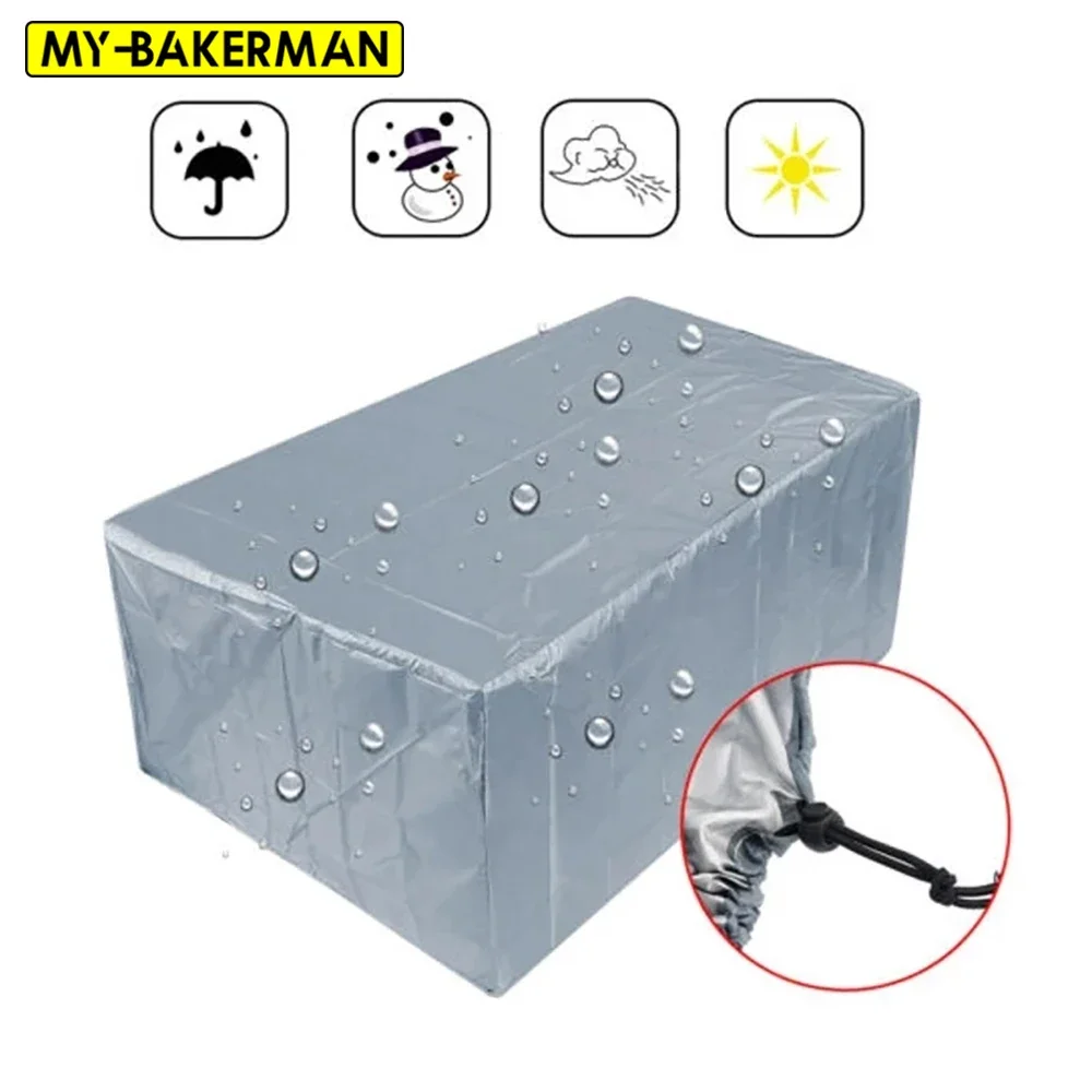 

105 size garden patio protective cover Oxford cloth furniture dust cover rattan table and chair sofa waterproof rain cover