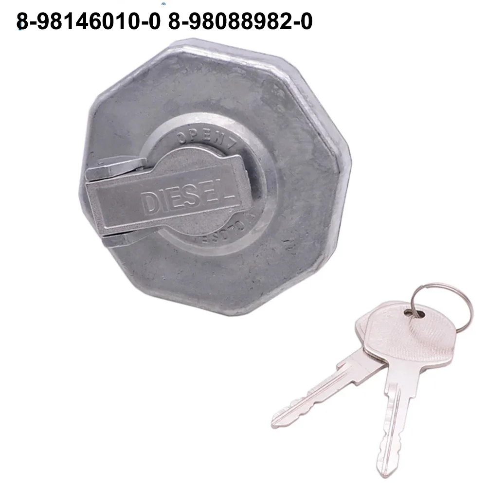 Car Fuel Cap With Key 8-98146010-0 8-98088982-0 8981460100 8980889820 For ISUZU ELF NPR NQR 4HK1Fuel Tank Cap Supply System