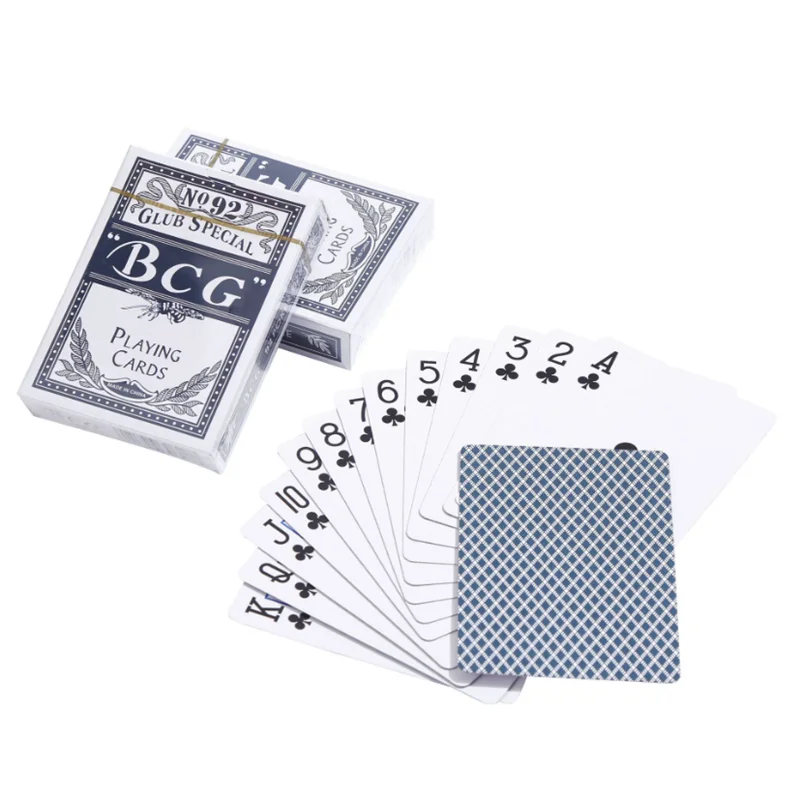 Creative Poker Magic Playing Card Plastic Coated Waterproof Game Poker Cards Casual Gatherings Table Games Card 52 + 2 Joker