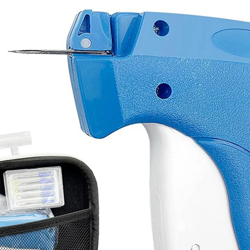 ケース付き衣類用タギングガン、バーブファスナー、衣類の値札、6本の針と1550個、1インチ